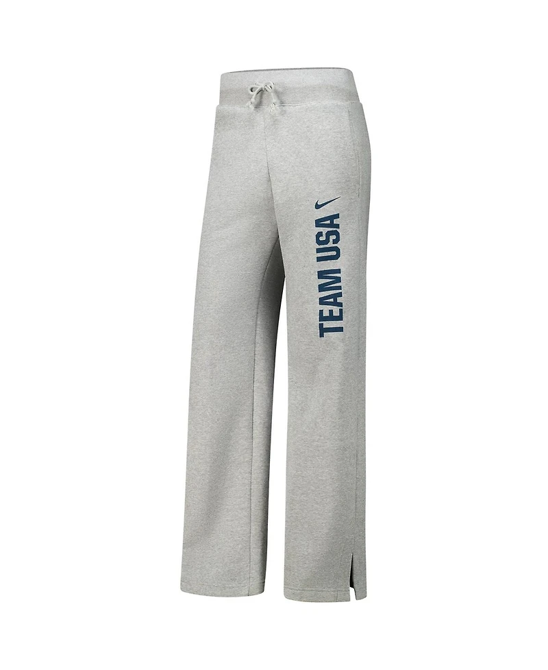 Nike Women's Gray Team Usa Phoenix Casual Fleece Pants