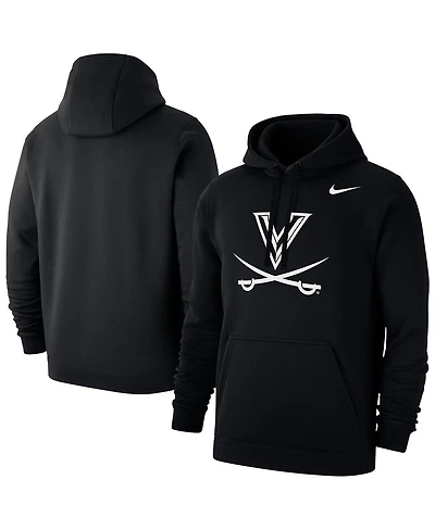 Nike Men's Black Virginia Cavaliers Primary Club Fleece Pullover Hoodie