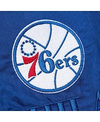 Mitchell & Ness Men's and Women's Royal Philadelphia 76ers Hardwood Classics Team Og 3.0 Anorak Half-Zip Windbreaker Jacket