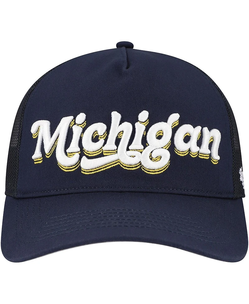 '47 Brand Women's Navy Michigan Wolverines Biloxi Hitch Adjustable Hat