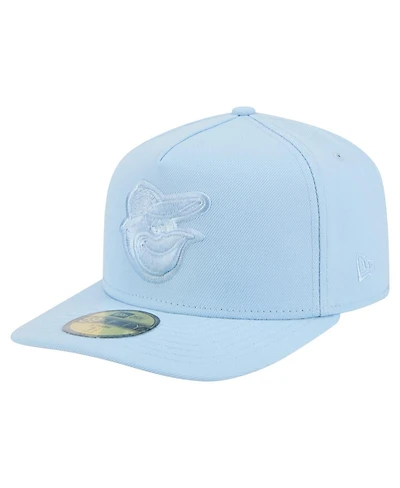New Era Men's Light Blue Baltimore Orioles Color Pack A-Frame 59FIFTY Fitted Hat