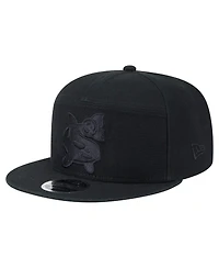 New Era Men's Black Seattle Sounders Fc Canvas 9FIFTY Snapback Hat