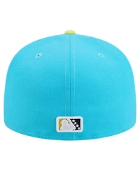 New Era Men's Light Blue Charleston RiverDogs Copa de la Diversion 59FIFTY Fitted Hat