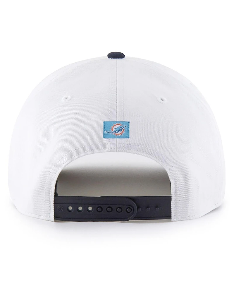 '47 Brand Men's White Miami Dolphins Patriotic Overhand Hitch Adjustable Hat
