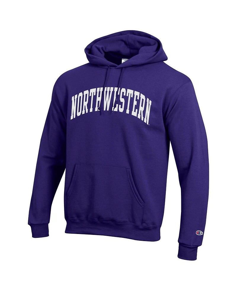 Champion Men's Purple Northwestern Wildcats Basic Arch Fleece Pullover Hoodie Sweatshirt