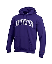 Champion Men's Purple Northwestern Wildcats Basic Arch Fleece Pullover Hoodie Sweatshirt