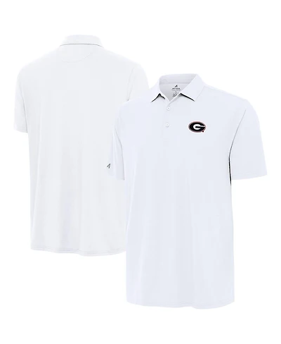 Antigua Men's White Georgia Bulldogs Era Polo Shirt