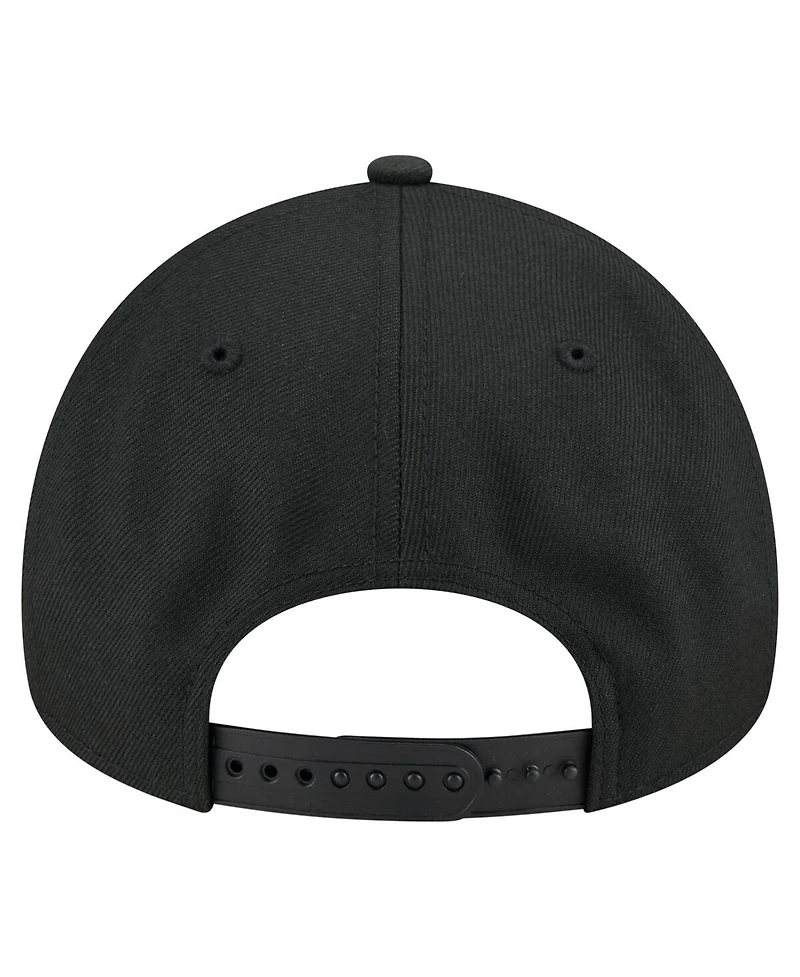 New Era Men's Black Las Vegas Aces Core Logo A-Frame 9FORTY Adjustable Hat