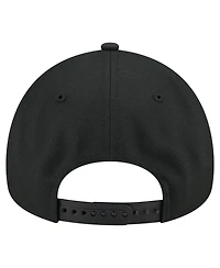 New Era Men's Black Las Vegas Aces Core Logo A-Frame 9FORTY Adjustable Hat