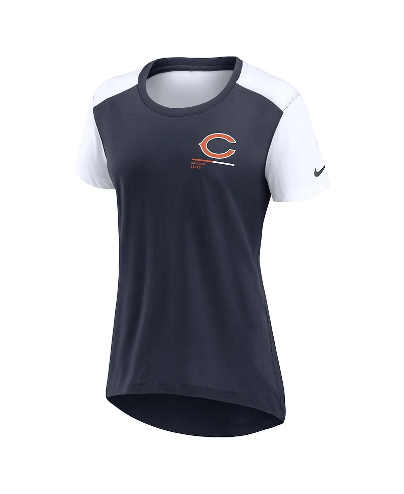 Nike Women's Navy Chicago Bears Performance Fashion T-Shirt