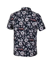 Reyn Spooner Men's Navy Atlanta Braves Pua Performance Polo Shirt