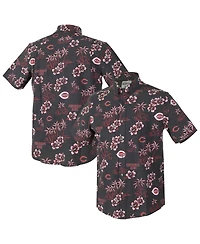 Reyn Spooner Men's Black Cincinnati Reds Kekai Performance Button-Up Shirt