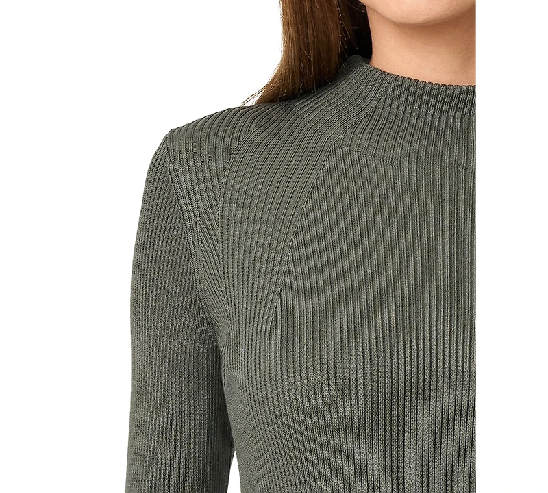 Melissa Paige Women's Mock-Neck Rib-Knit Sweater
