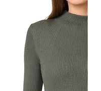 Melissa Paige Women's Mock-Neck Rib-Knit Sweater