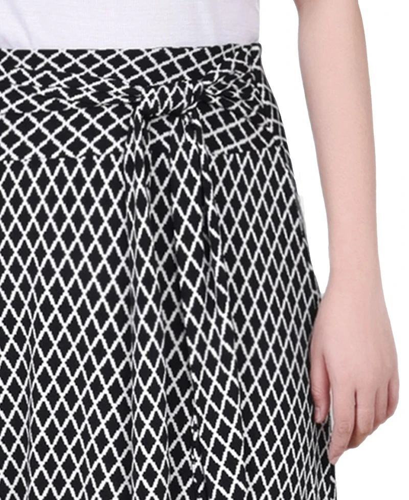 Ny Collection Petite Maxi Skirt with Sash Waist Tie