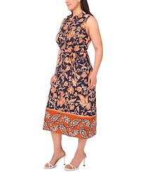 Msk Plus Sleeveless Jersey Midi Dress