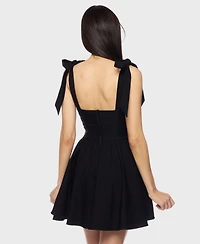 B Darlin Juniors' Sleeveless Fit & Flare Dress