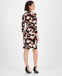 Anne Klein Petite Classic 3/4-Sleeve Wrap Dress