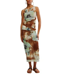 Free People Women's Sunset Mesh Maxi Skirt