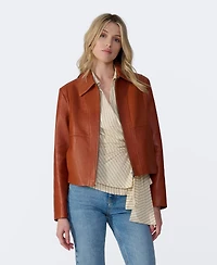 Furniq Uk Women's Classic Leather Jacket