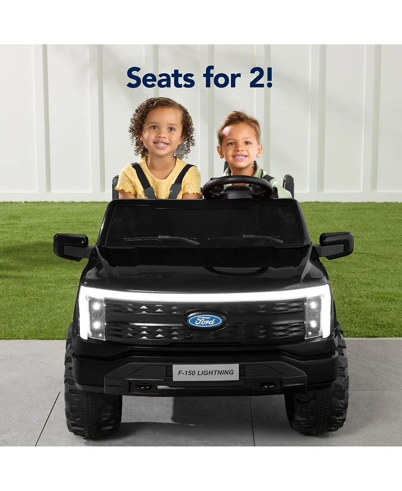Best Choice Products Kids 24V Ride On Truck Officially Licensed Ford Lightning w/ Remote, Led Lights, 2 Speeds