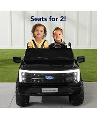 Best Choice Products Kids 24V Ride On Truck Officially Licensed Ford Lightning w/ Remote, Led Lights, 2 Speeds