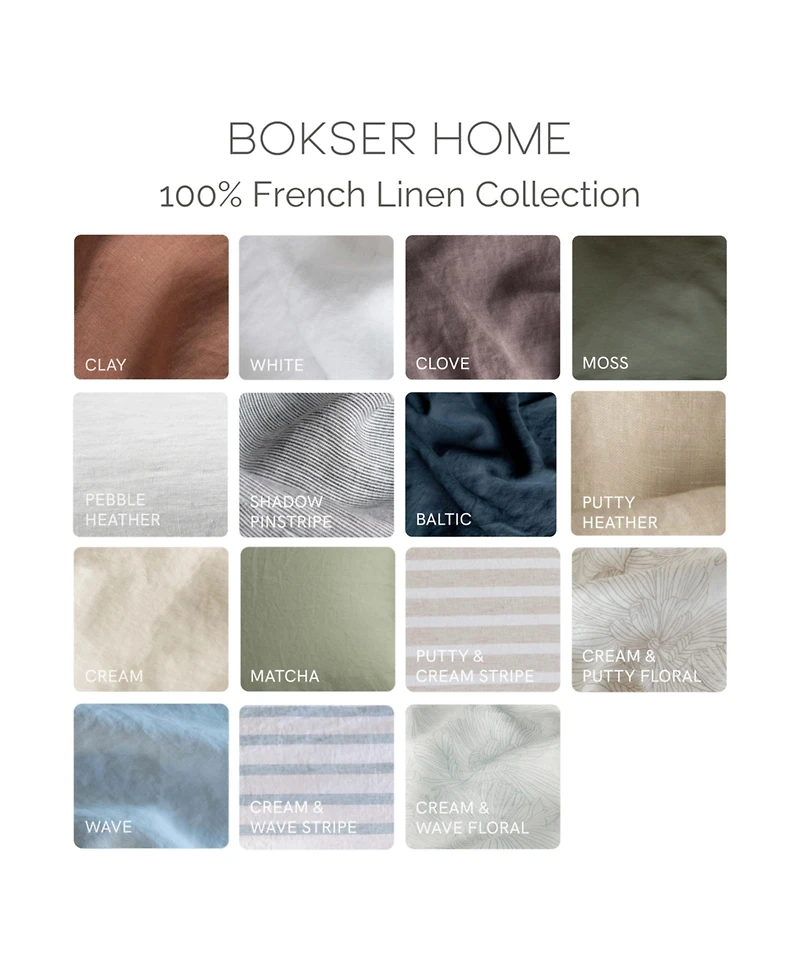 100% French Linen Pillowcase Set - King
