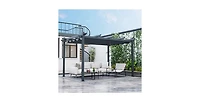 10 x 13 Feet Outdoor Aluminum Retractable Pergola Canopy Shelter