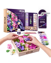 Wise Elk Okto Sensory Art 3D Woodcraft "Inspiration" – Flowers Craft Kit