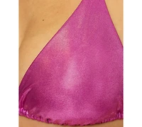 Becca Women's Liquid Metal Triangle Bikini Top