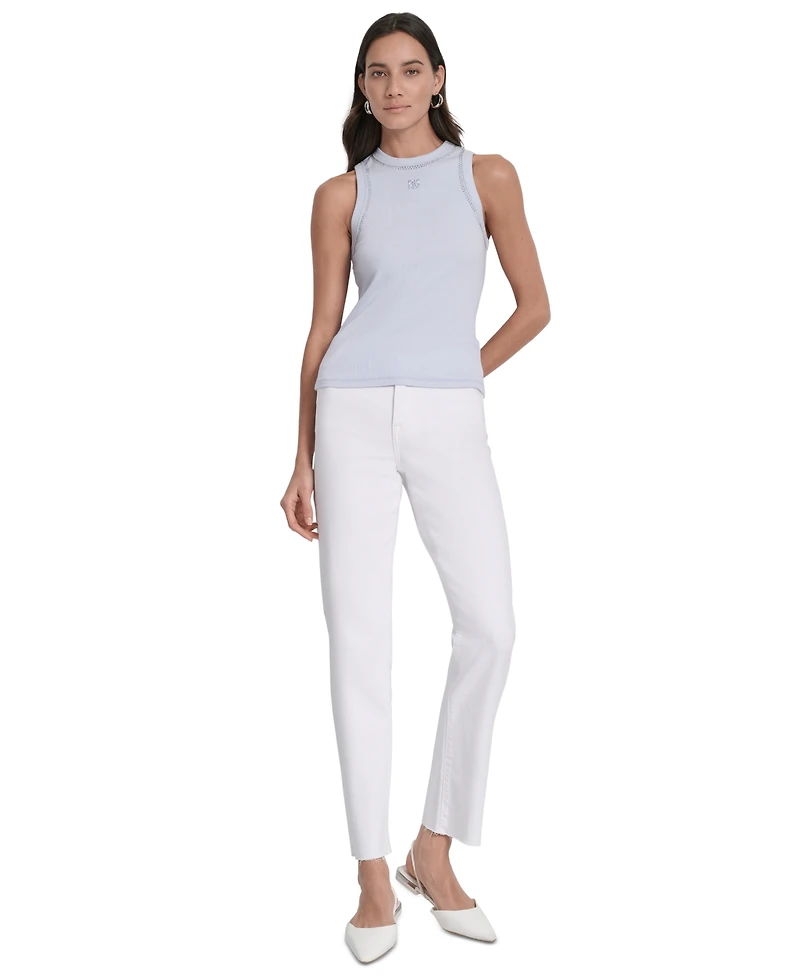 Dkny Jeans Women's Studded Crewneck Tank