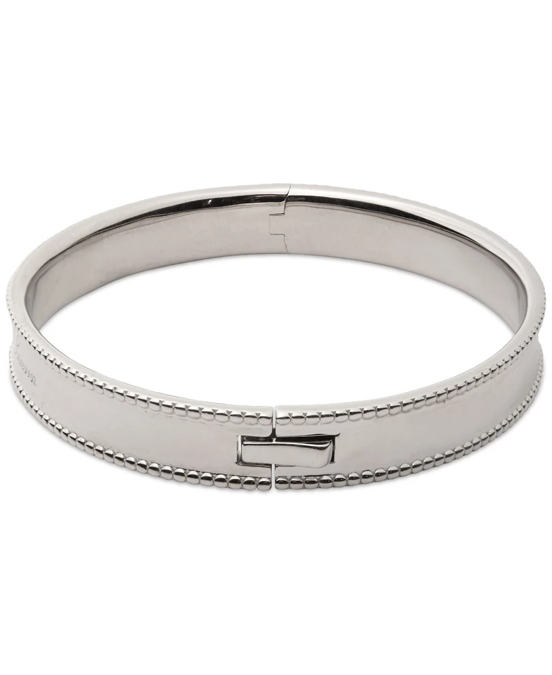 Lauren Ralph Lauren Sterling Silver Logo Script Bangle Bracelet