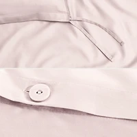 Bare Home Organic Cotton Sateen Duvet Cover Set Twin/Twin XLong