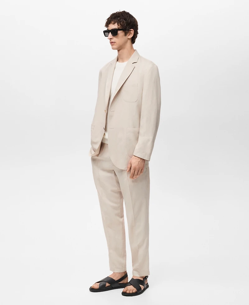 Mango Men's Slim-Fit Linen Jacket