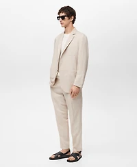 Mango Men's Slim-Fit Linen Jacket