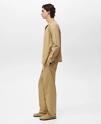 Mango Men's Straight-Fit Cotton Pants