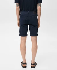 Mango Men's Slim-Fit Denim Bermuda Shorts