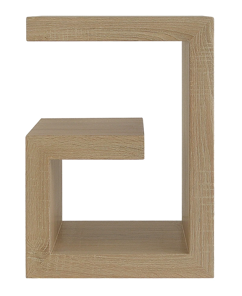 Gallerie Decor 18" Manufactured Wood Symmetry End Table