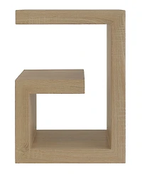 Gallerie Decor 18" Manufactured Wood Symmetry End Table