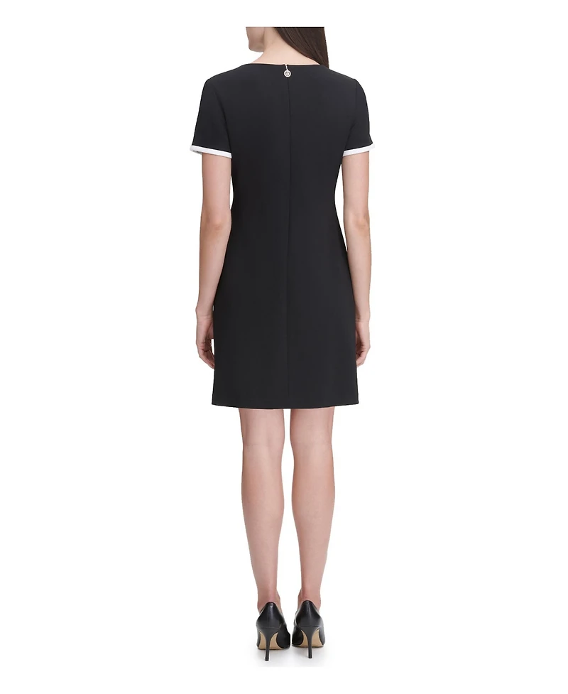 Tommy Hilfiger Women's Colorblocked Pocket Sheath Dress