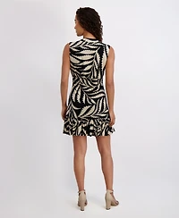 kensie Women's Printed Jersey Sheath Dress