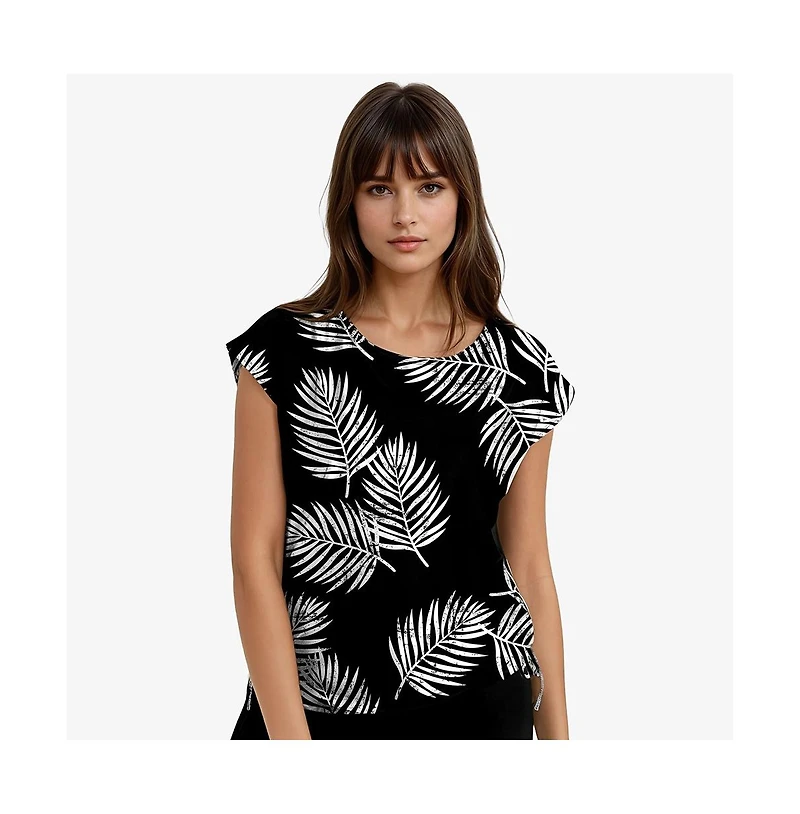 Calypsa Women's Daphne Loose Swim Top