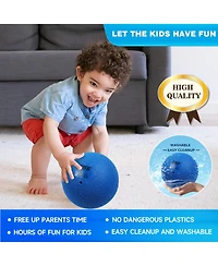 Set of 6 Multi-colored Playground Balls, Kickball, Bouncy Dodge Ball