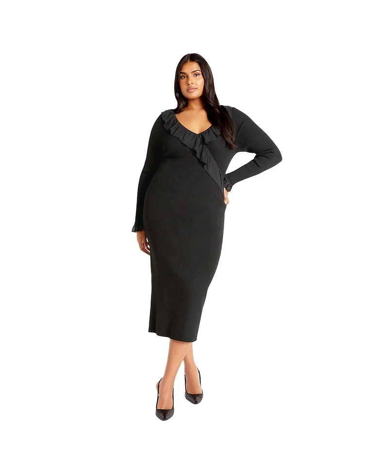 City Chic Plus Auralie Dress