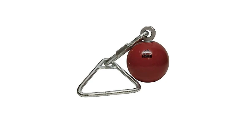 Amber Fight Gear Throwing Weight Hammers Solid Iron Lathe-Turned Ball with Ball Bearing Swivel & Wide Grip Handle, 25 lb