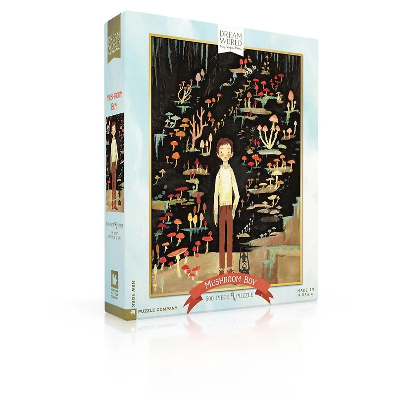 New York Puzzle Company Mushroom Boy 500 Piece Puzzle