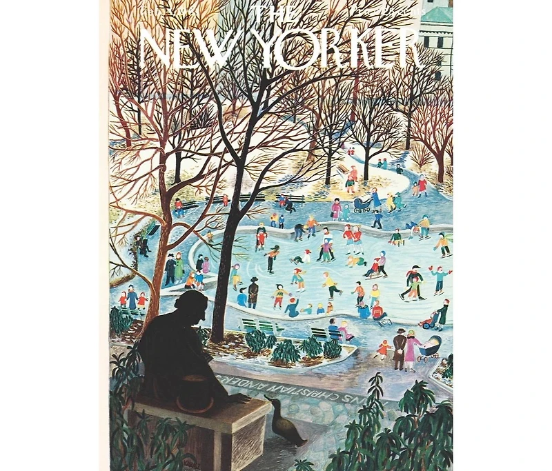 New York Puzzle Company Skating in the Park 750 Piece Puzzle
