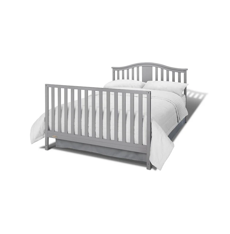 Graco Solano 4-in-1 Convertible Crib with Drawer - Pebble Gray