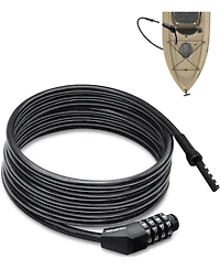 Bike Lock, Extra Long Straight Cable Lock 6ft with Resettable Combination, Unique Male Narrow Designed to Especially Suitable for Kayak, Scooter and P