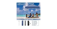 6.6 x 6.6 Feet Outdoor Pop-up Canopy Tent with Upf 50+ Sun Protection